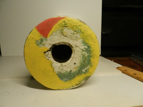 DAO-bx -- MEXICO POTTERY PRICKET CANDLE HOLDER 7 1/4" H, holds 2" WIDE CANDLE, - Foto 7 di 7