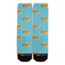 Function - Goldfish Printed Sock novelty socks sublimation socks goldfish socks