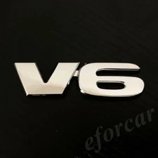 3D Metal Chrome V6 Car Trunk Rear Fender Emblem Badge Decal Stickers SR5 4X4