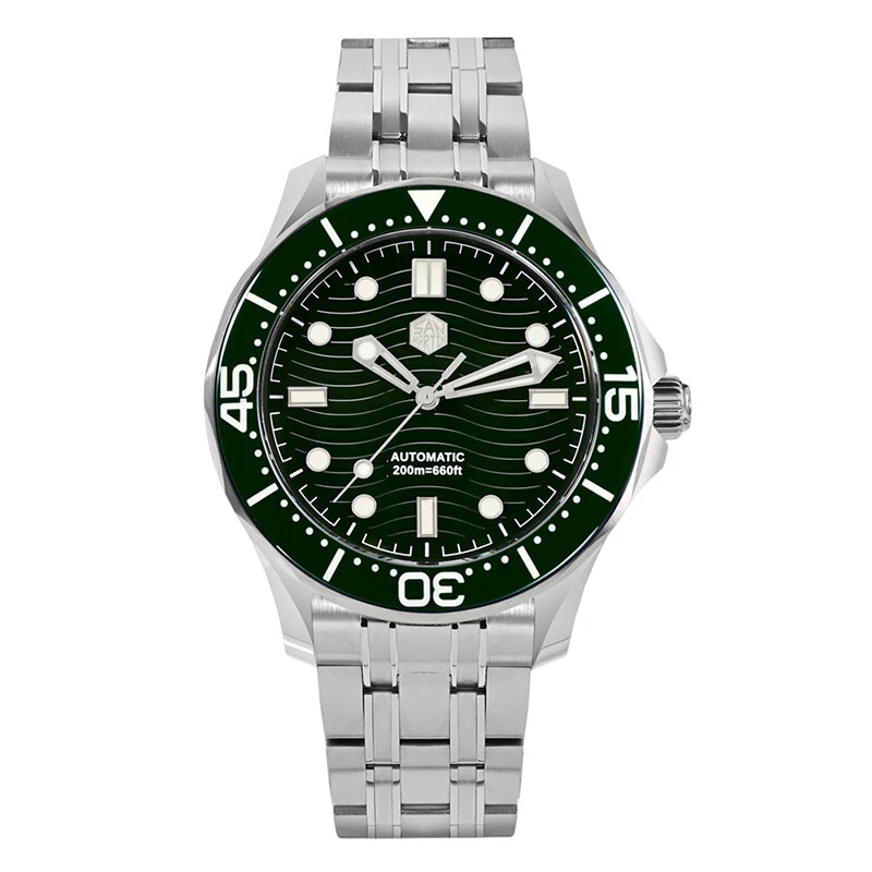San Martin Men Luxury Watch Diver Luminous Automatic Mechanical Wristwatch 20ATM