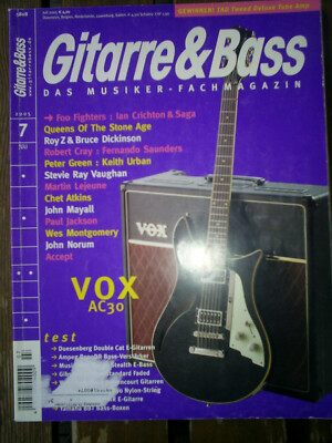 GITARRE & BASS 7-2005 FOO FIGHTERS ACCEPT PETER GREEN DUESENBERG WASHBURN HOHNER