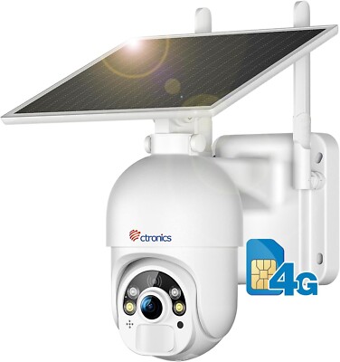 Telecamera Esterna 4G Senza WiFi - Pannello Solare Integrato, Visione Notturna A Colori | Sorveglianza 360° Con Batteria 10400mAh - Foto 14