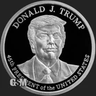 Donald J. Trump 45th President 1 oz Silver Round 999 Fine BU with Protective Cap