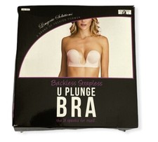 Women's Backless Strapless U-Plunge Bra -Fashion Forms -Nude -Various Sizes-S128