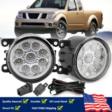 LED Bumper Fog Light Lamp w/Wiring Switch Kit For Nissan Frontier 2005-2018 2019
