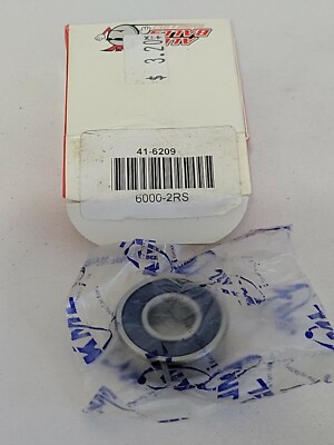 6000-2RS  KML Double Sided Rubber Sealed Ball Bearing   10x26x8mm
