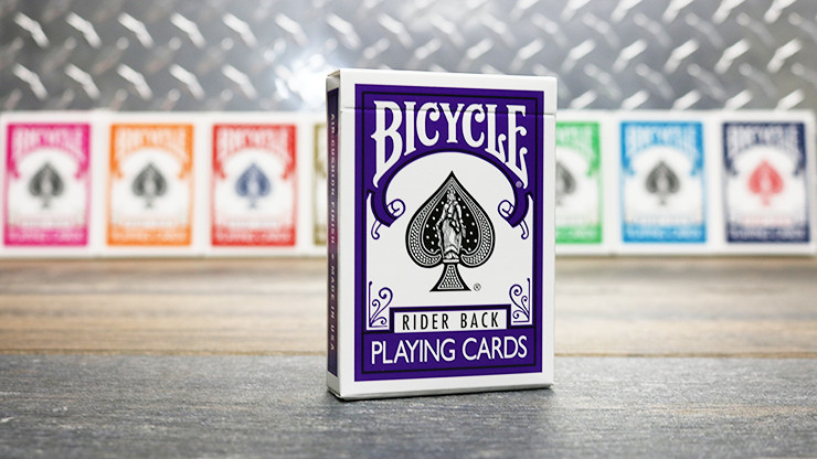 Purple Rider Back Bicycle Playing Cards Poker Size Deck USPCC Custom Limited New