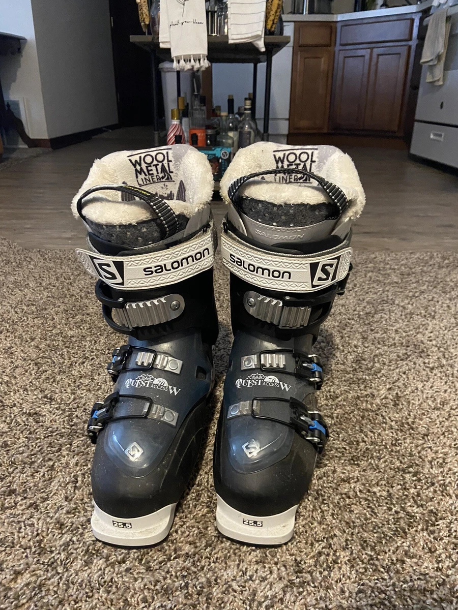 Munching Hechting bodem Salomon Quest Pro 80 Snow Ski Boots Women Size 25.5 | eBay