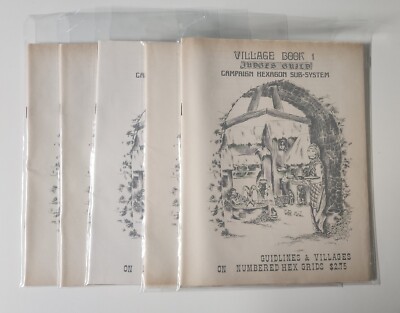 x1 Judges Guild D&D Supplement Village Book #1 (1st) VG+ W/ Fast Free Shipping!