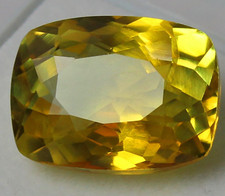 Natural Certified 8.60 Ct Tanzania Yellow Tanzanite 14x10 mm Unheated AAA Gems