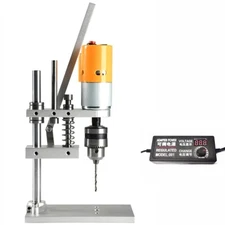 Micro Bench Drill Variable Speed Desktop Drilling Machine w/ B12 Chuck 775 Motor