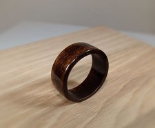 Espresso Brown Dyed Birch Wood Ring Bentwood Ring Handmade To Order Unisex