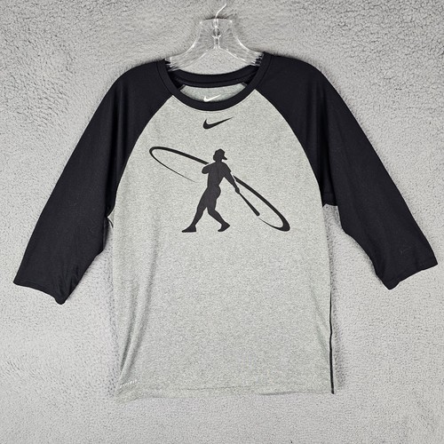 Nike Griffey Swingman Baseball Shirt Dri Fit Medium Athletic Gray 807115