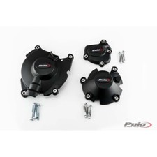 PUIG ENGINE CARTER PROTECTION TRACK KIT FOR YAMAHA YZF-R1 1000 RACE 2024 BLACK