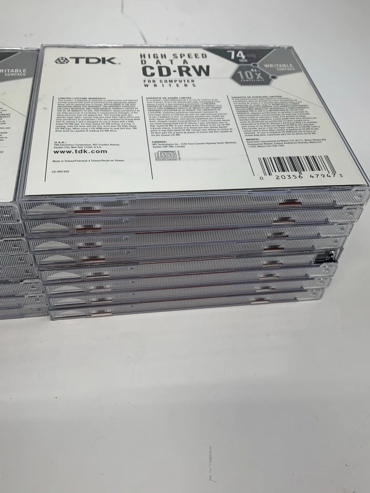 (16) New TDK High Speed Data CD-RW 650MB 74 MIN 10X Rewritable Compact Discs - Image 4 of 4