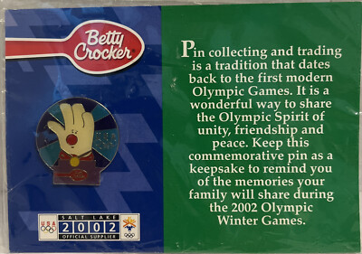 Salt Lake City 2002 Winter Olympics Betty Crocker -  Hamburger Helper - NEW!