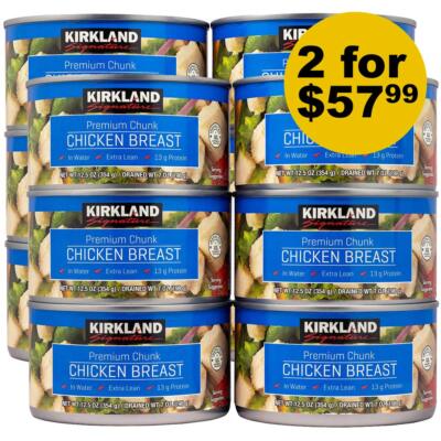 Kirkland Signature Chicken Breast, 12.5 oz - 6 count (Pack of 2) | total 12