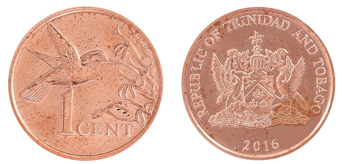 Trinidad & Tobago 1-50 Cents 5 Pieces Set, 2012, KM #29-33