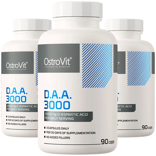 DAA 3000 90 Capsules - Testosterone Production, Muscle Strength, Libido, Recovery