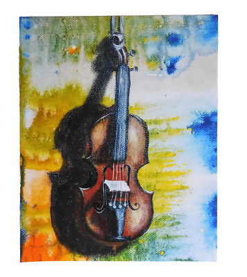 Violin Fiddle Giclée 1st Edition Print of Original Music Art by Rain Crow