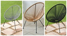 New Comfortable String Garden Chair Elegant Design Indoor and Outdoor Use N-22