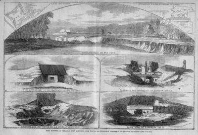 FORT HINDMAN ARKANSAS POST, GUN-BOAT LOUISVILLE DE-KALB