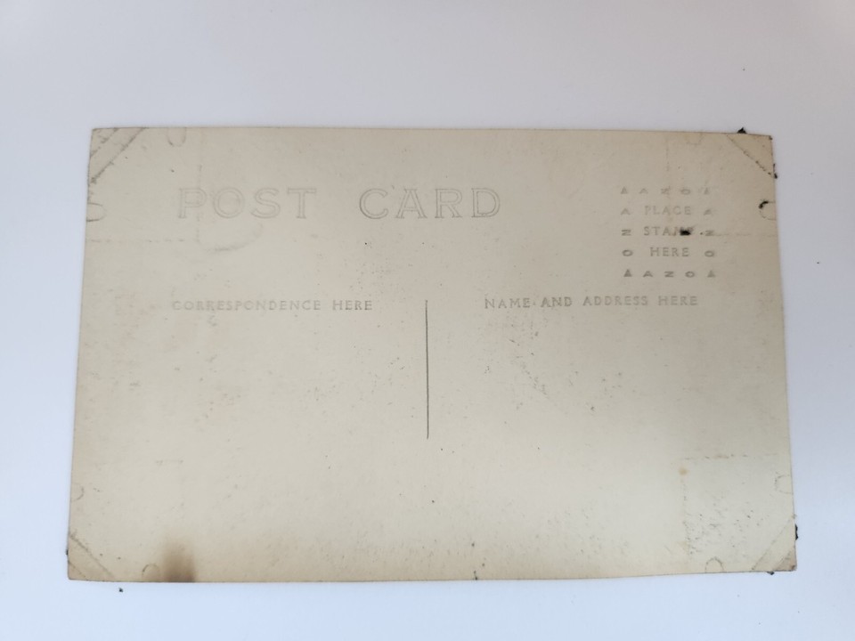 RPPC Springfield Oregon Business Street View Early 1900's Trolley Horse