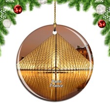 France Louvre Museum Paris Christmas ornament city travel souvenir