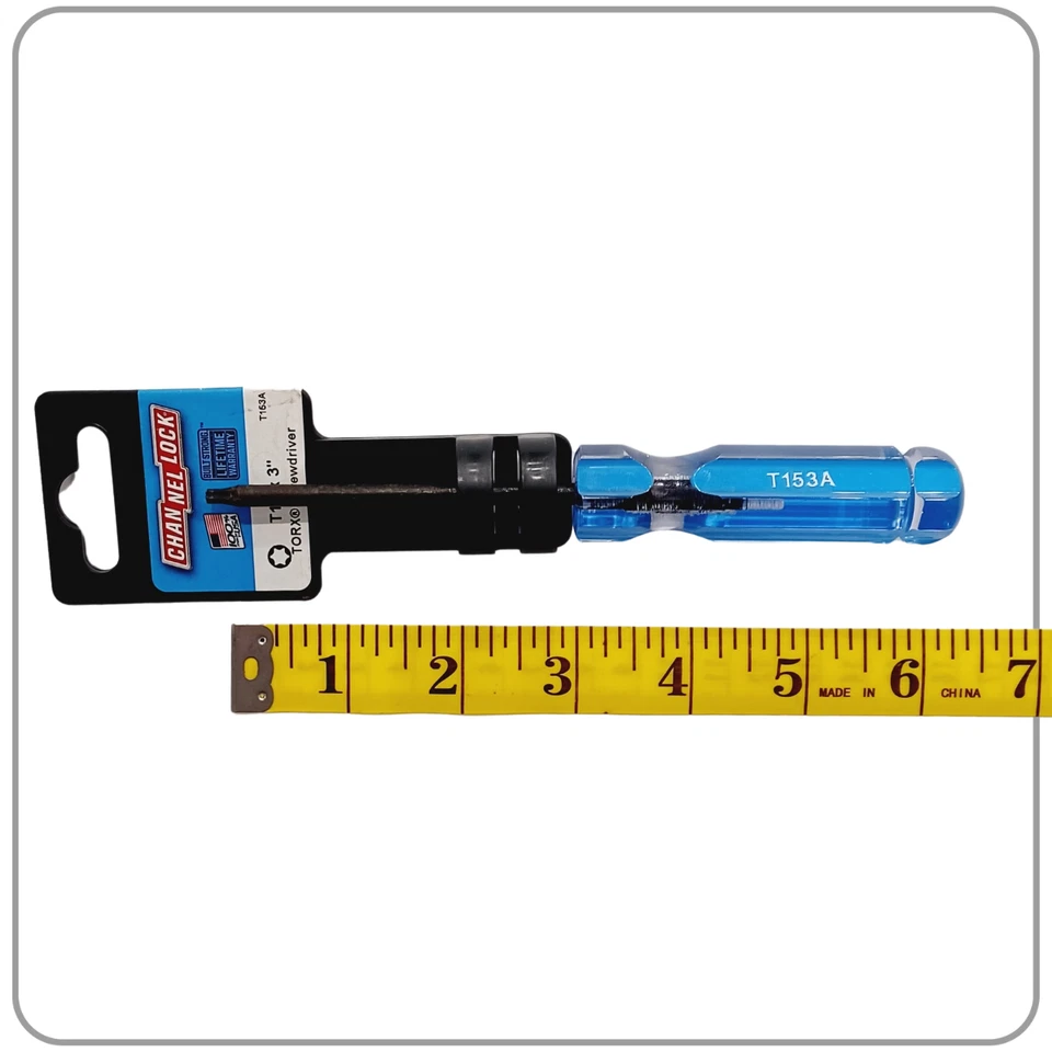 CHANNELLOCK T15 x 3" Destornillador TORX - Grado Profesional, Punta de Precisión Foto 2 de 3