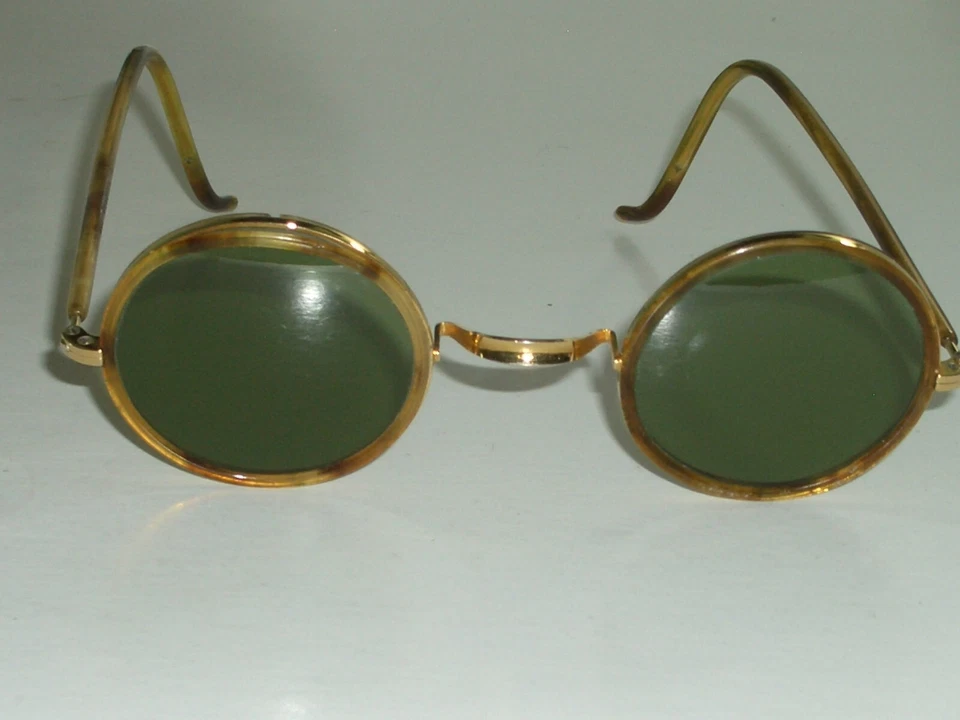 GAFAS DE SOL AVIADOR REDONDAS PEQUEÑAS ELEGANTES TRU-VERDE TRU B&L RAY BAN RB3 AÑOS 70 VINTAGE Foto 2 de 4
