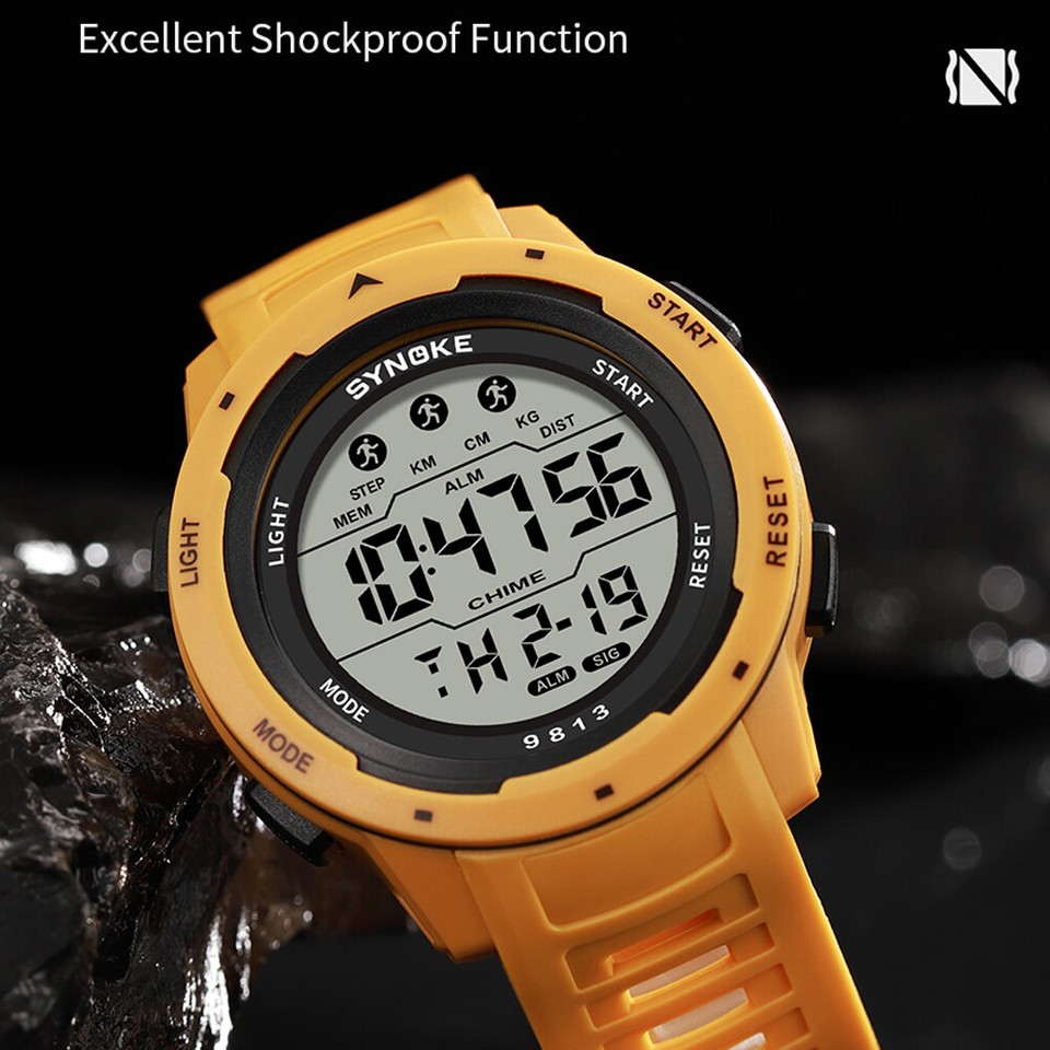 LED Military Watch With Compass 30M Waterproof Men's Sports Watch
