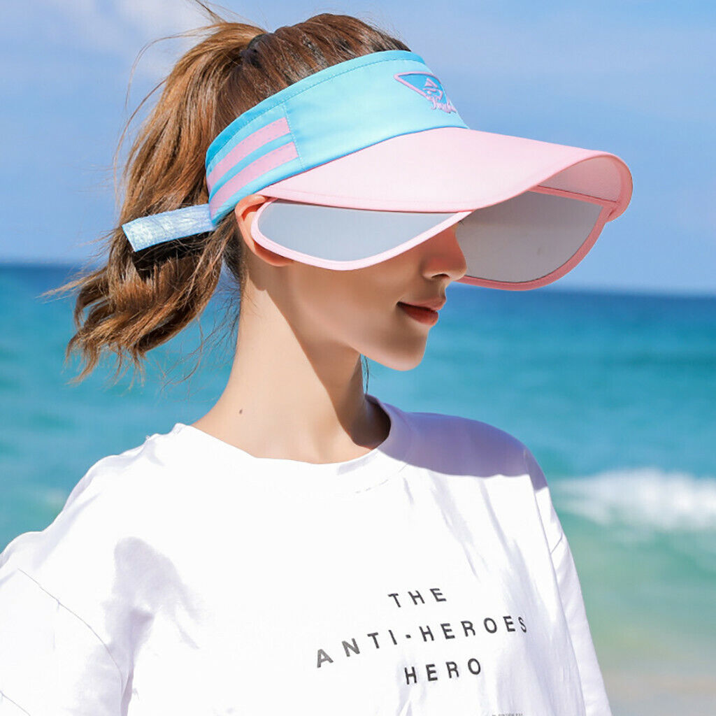 SENDILI Mujer Viseras Sombrero Mujer Verano con ala Grande Visera Sol Gorras para Ciclismo Excursionismo Playa 
