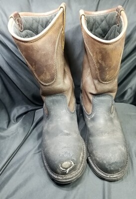 Size 9 Carhartt #CMP1259 HERITAGE Mens WATERPROOF INSULATED STEEL TOE WELLINGTON