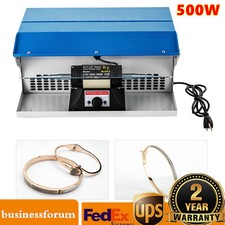 500W Jewelry Polishing Buffing Machine Benchtop Dust Collector Benchtop W/Light
