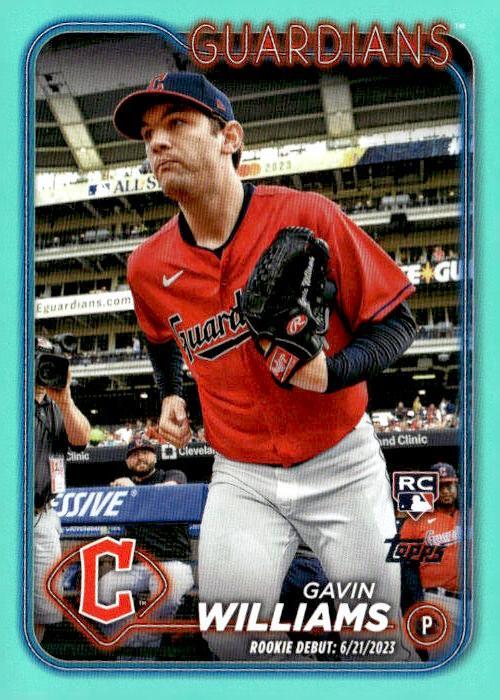 2024 Topps Update #US294 Gavin Williams Aqua