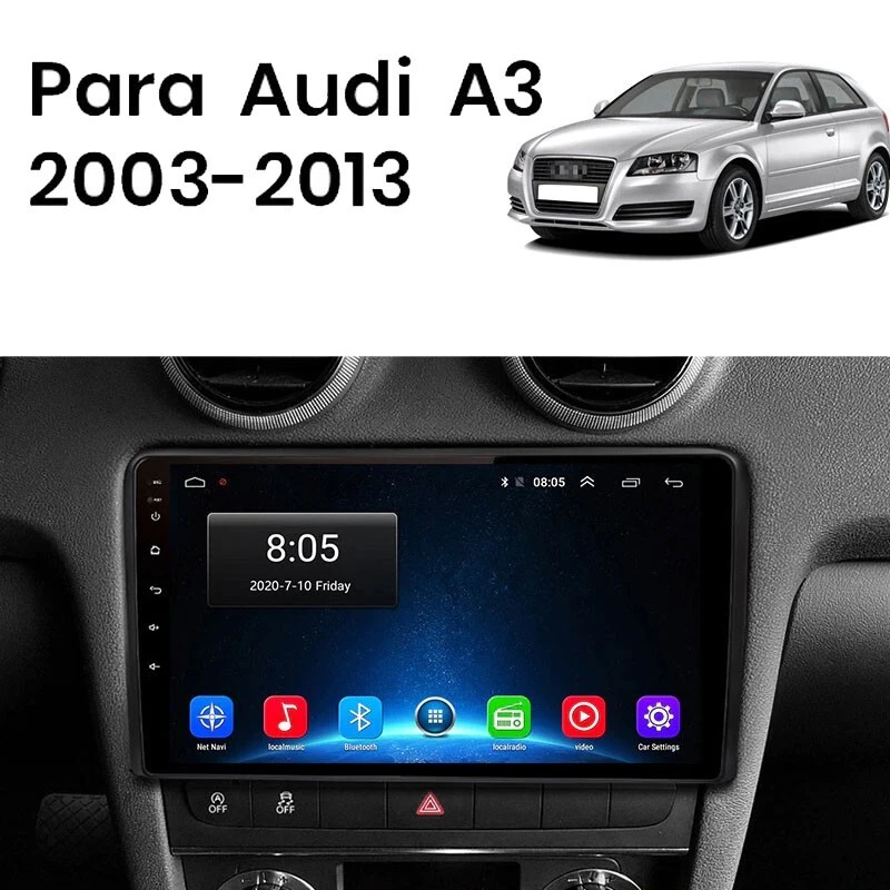 Radio Pantalla Android 12 GPS USB CARPLAY BT RDS WIFI para AUDI A3 8P - Imagen 2 de 4