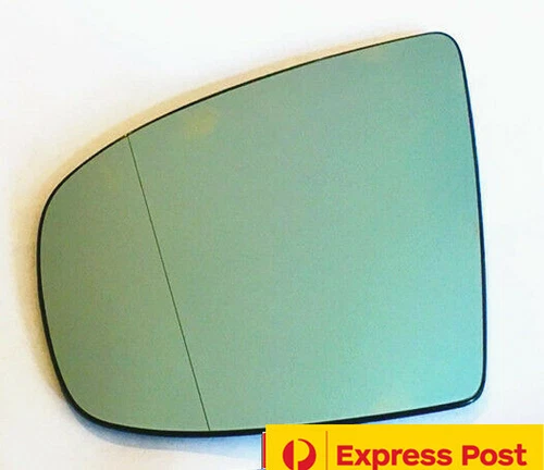 Left side mirror glass to suit BMW X5 E70 2007-2013 Heated Convex blue with base