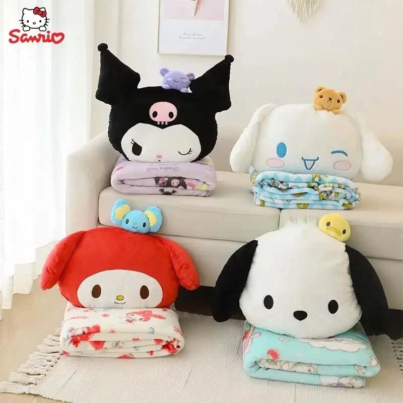 Plush pillow blanket sale