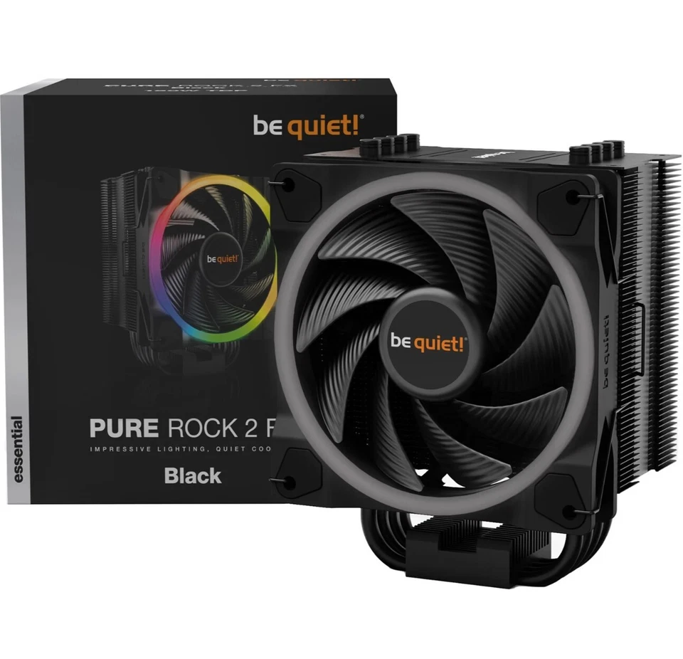 Be Quiet! BK033 Pure Rock 2 FX RGB Heatsink Fan Intel, AMD Sockets 12cm ARGB 120 - Image 2 of 4