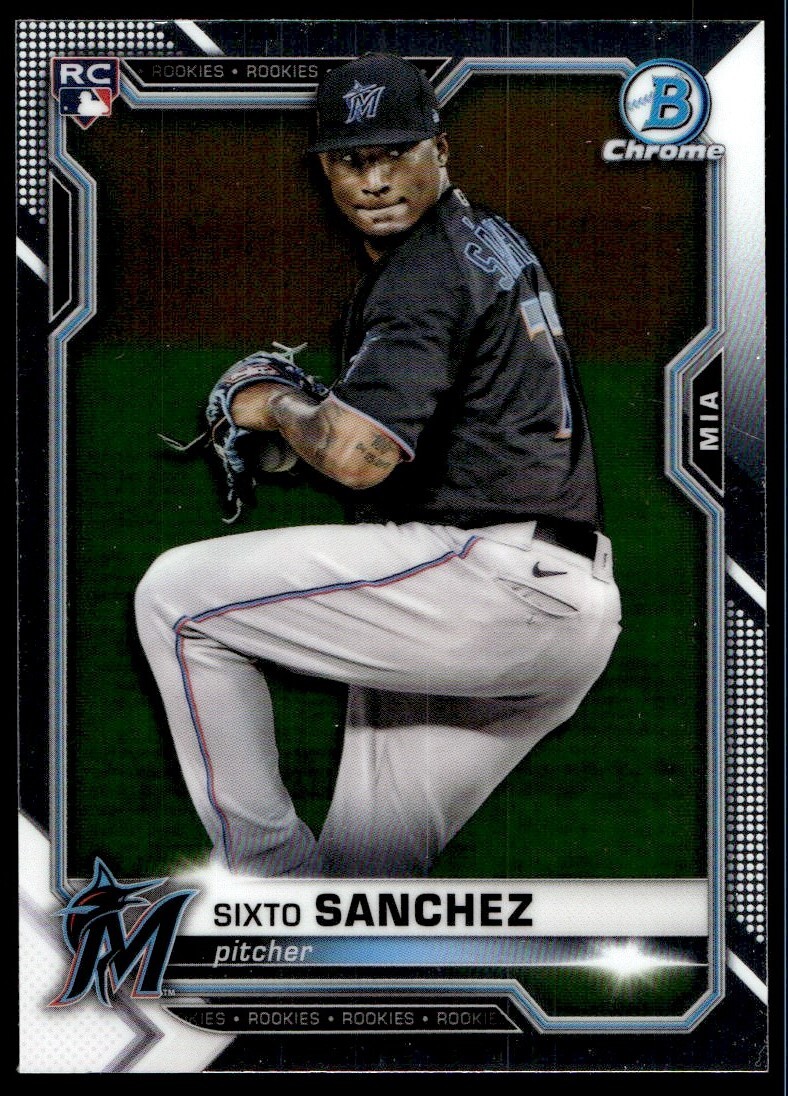 2021 Bowman Chrome Sixto Sanchez Rookie Miami Marlins #78