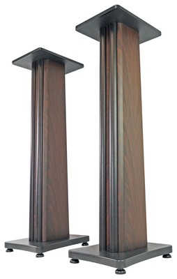 (2) Rockville SS36D Dark Wood Grain 36'' Speaker Stands Fits Reloop DSM-3-BT