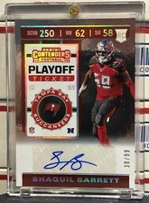 2019 PANINI CONTENDERS SHAQUIL BARRETT ROOKIE, #300, AUTO PLAYOFF TICKET, #30/99