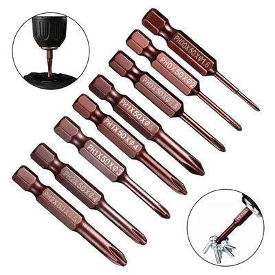 Precision PH00 PH0 PH1 PH2 Hex Shank Screwdriver Bit for Electric Drills