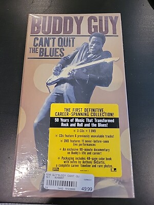 NEW/Promo BUDDY GUY Can't Quit The Blues 2006 3CD/DVD OOP box set w/Hype sticker