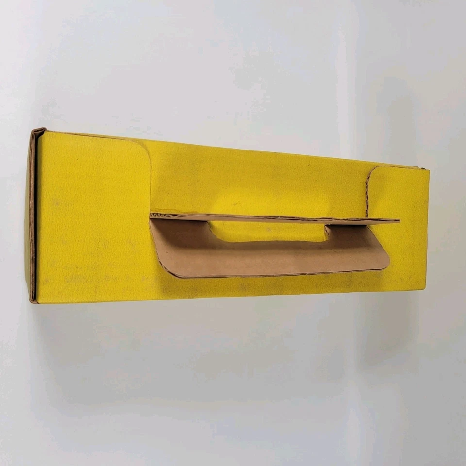 复古花生先生儿童黄色纸板学校铅笔盒种植器收藏品罕见 — 第 3/4 张图片