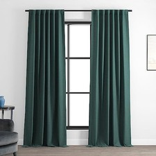 Bellino Room Darkening Curtains 120 50"W x 120"L Pack of 1 Bayberry Teal