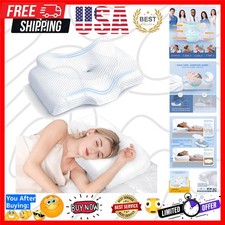 Cervical Pillow for Neck Pain Relief, Hollow Design Odorless Memory Foam Pill...