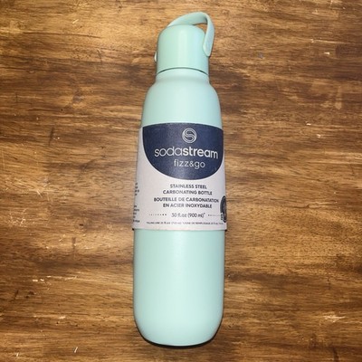 Sodastream Fizz & Go Stainless Steel Carbonating Bottle 30 fl.oz (900 ml) Mint G