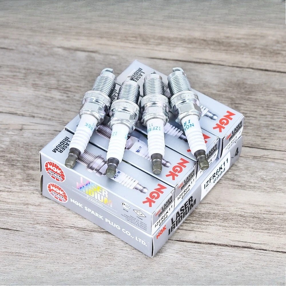 4pc NGK Laser Iridium Spark Plugs IZFR6K11 6994 For Honda Accord Civic CRV Acur