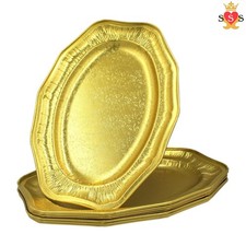Sunrise Verpackung Oval Aluminiumfolie Platte 14&rdquo; x 9,5&rdquo; Gro&szlig;e Folienschale 5 St&uuml;ck
